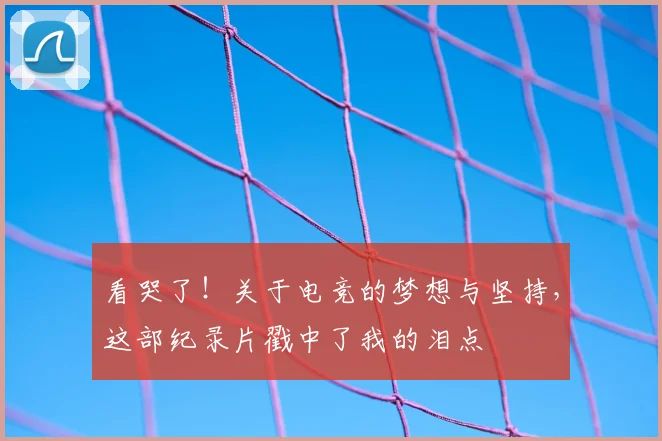看哭了！关于电竞的梦想与坚持，这部纪录片戳中了我的泪点